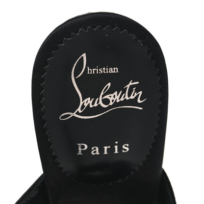 Christian Louboutin Satin Matricia Bow Sandals 37.5 Black 8 of 8