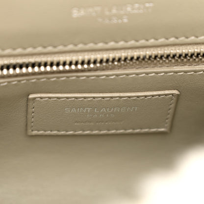 Saint Laurent Calfskin Shearling Monogram Medium Niki Chain Satchel Grey 6 of 9