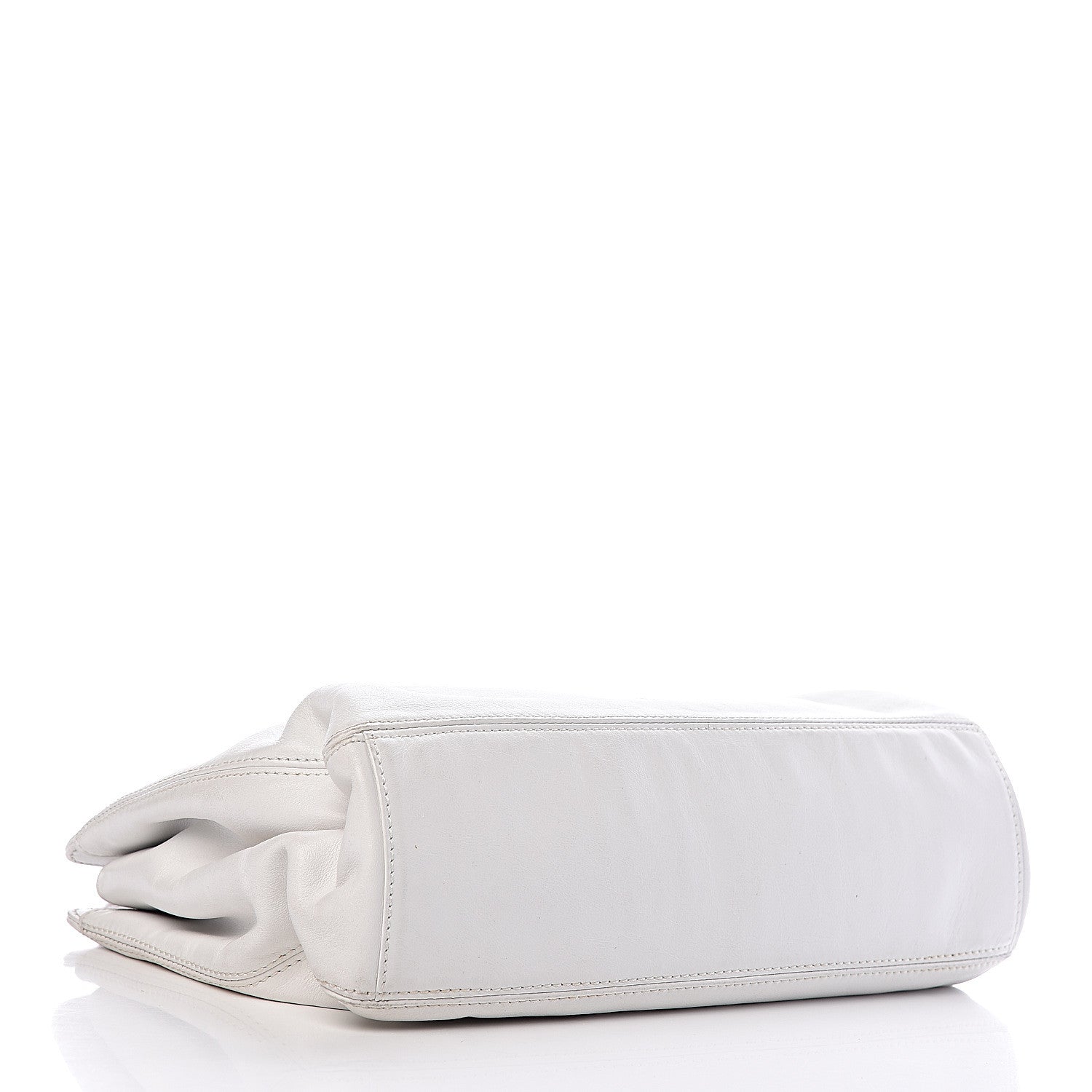 Chanel Lambskin CC Handle Tote White 4 of 11