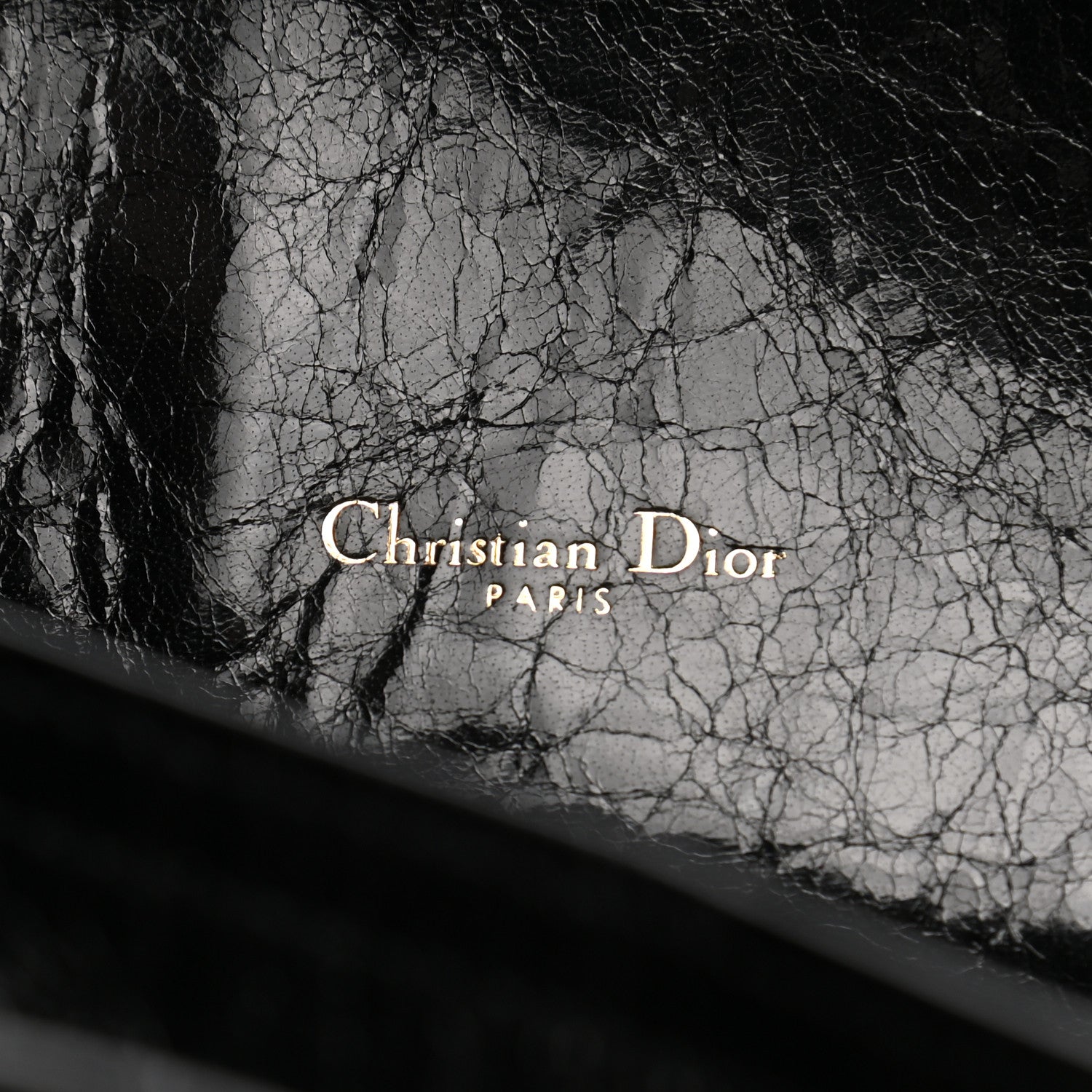 Christian Dior Crinkled Lambskin 135mm Saddle Belt Black 6 of 9