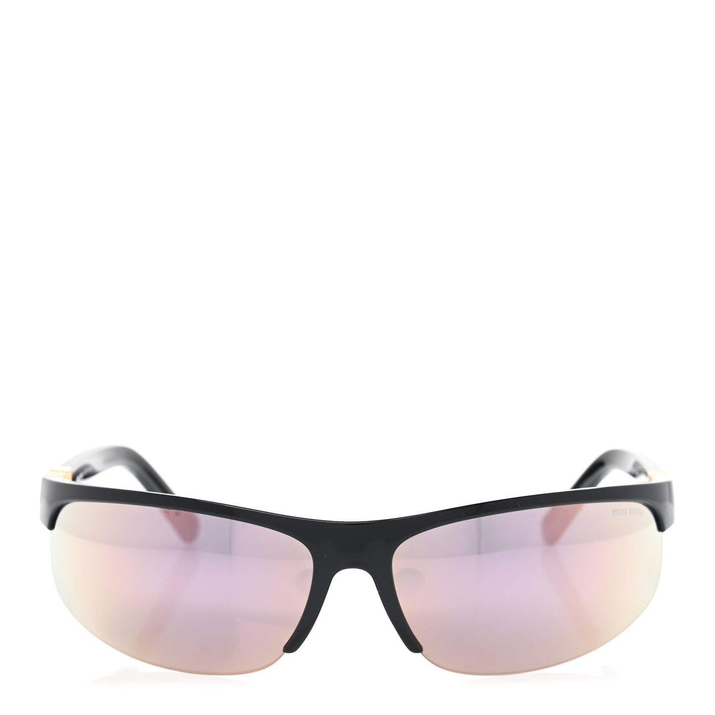 Acetate Mirror Miu Nocturne SMU A02 Sunglasses Black Pink