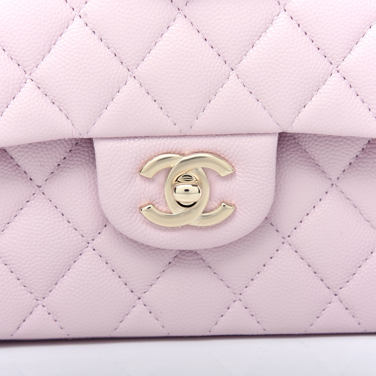 Chanel Caviar Quilted Small Double Flap Light Pink 10 of 10