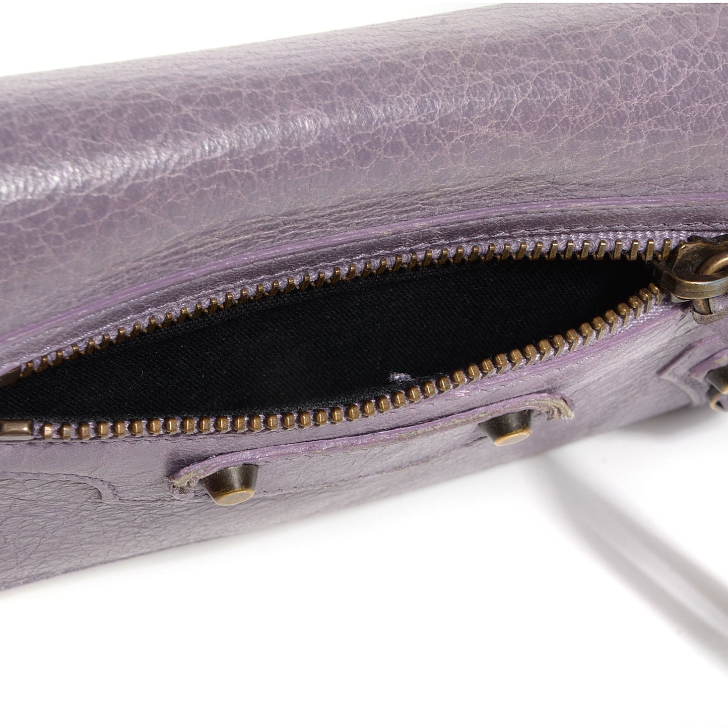 Agneau Classic Hardware Money Wallet Glycine