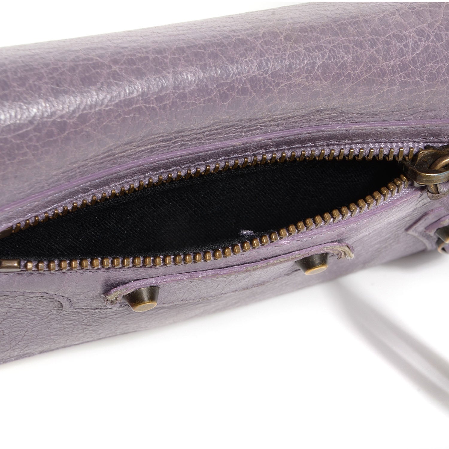 Balenciaga Agneau Classic Hardware Money Wallet Glycine 9 of 9