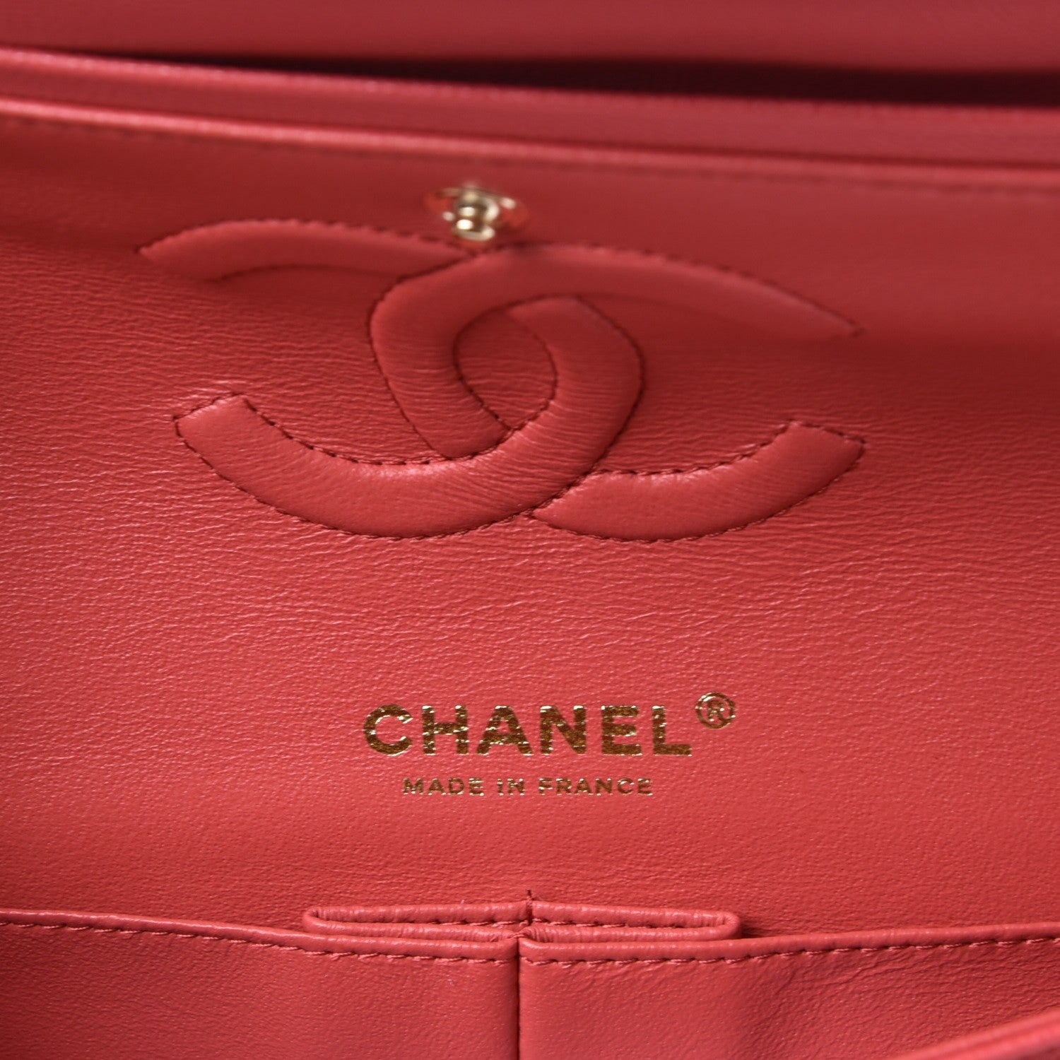 Chanel Caviar Quilted Medium Double Flap Dark Pink 7 of 9