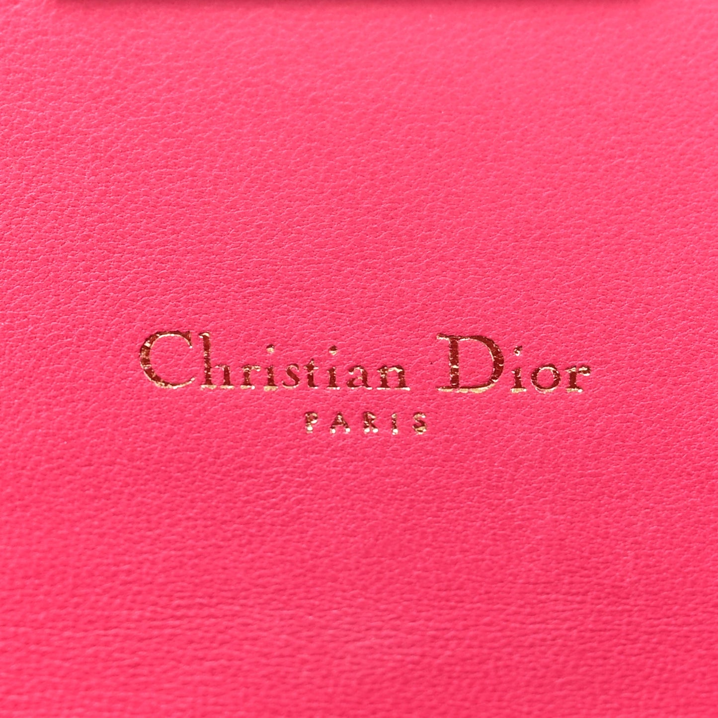 Lambskin Cannage Miss Dior Promenade Pouch Fuchsia