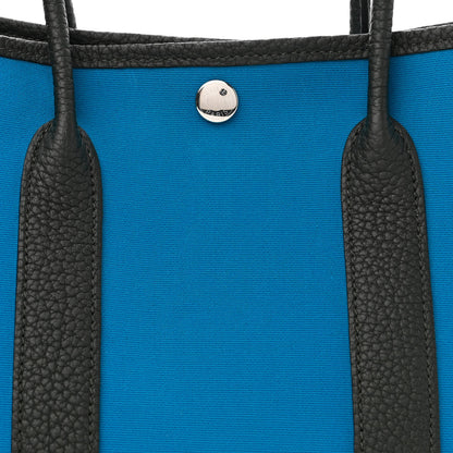 Hermes Toile Negonda Garden Party Tote 30 TPM Bleu Zanzibar Black 7 of 9