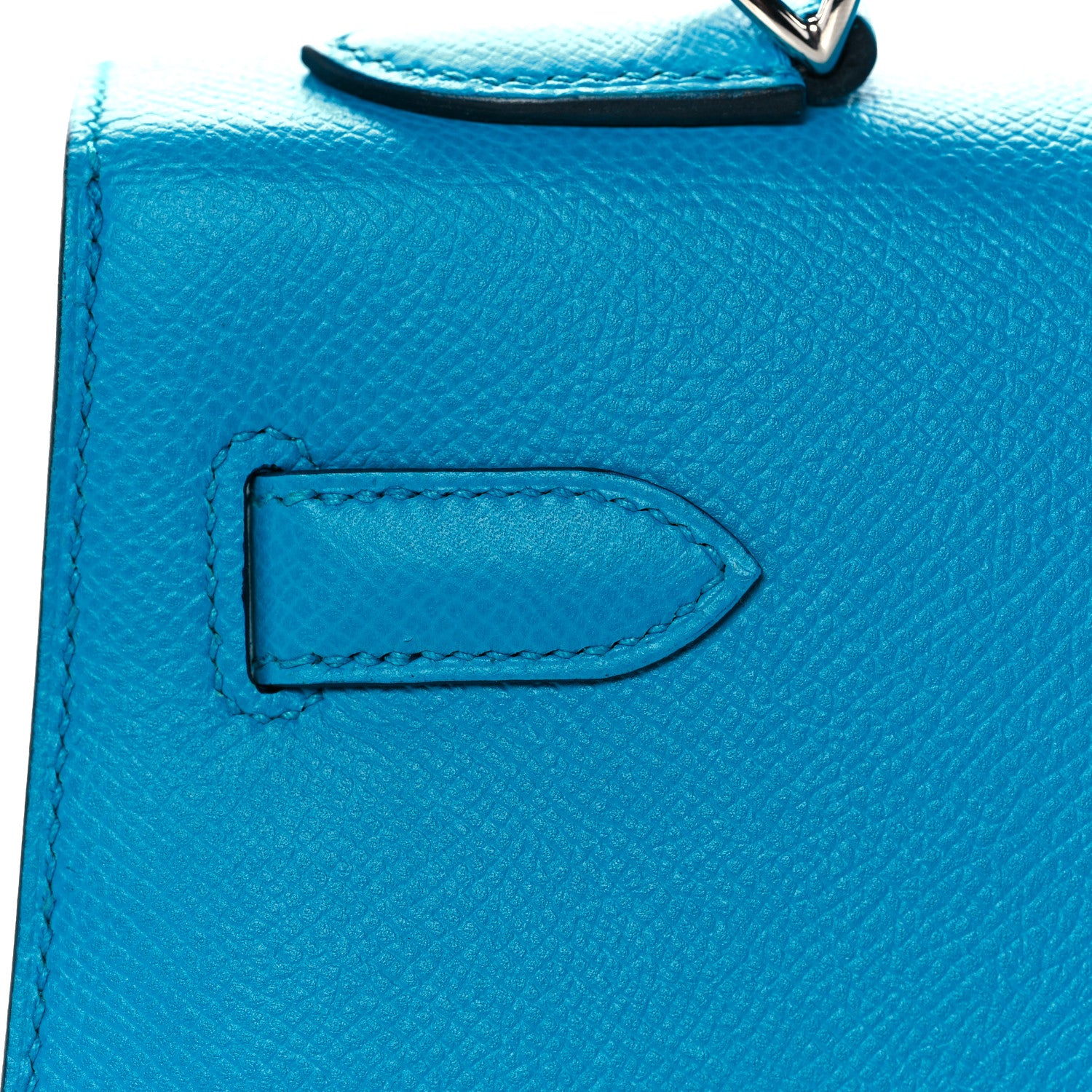 Hermes Epsom Kelly Sellier 32 Bleu Frida 12 of 36