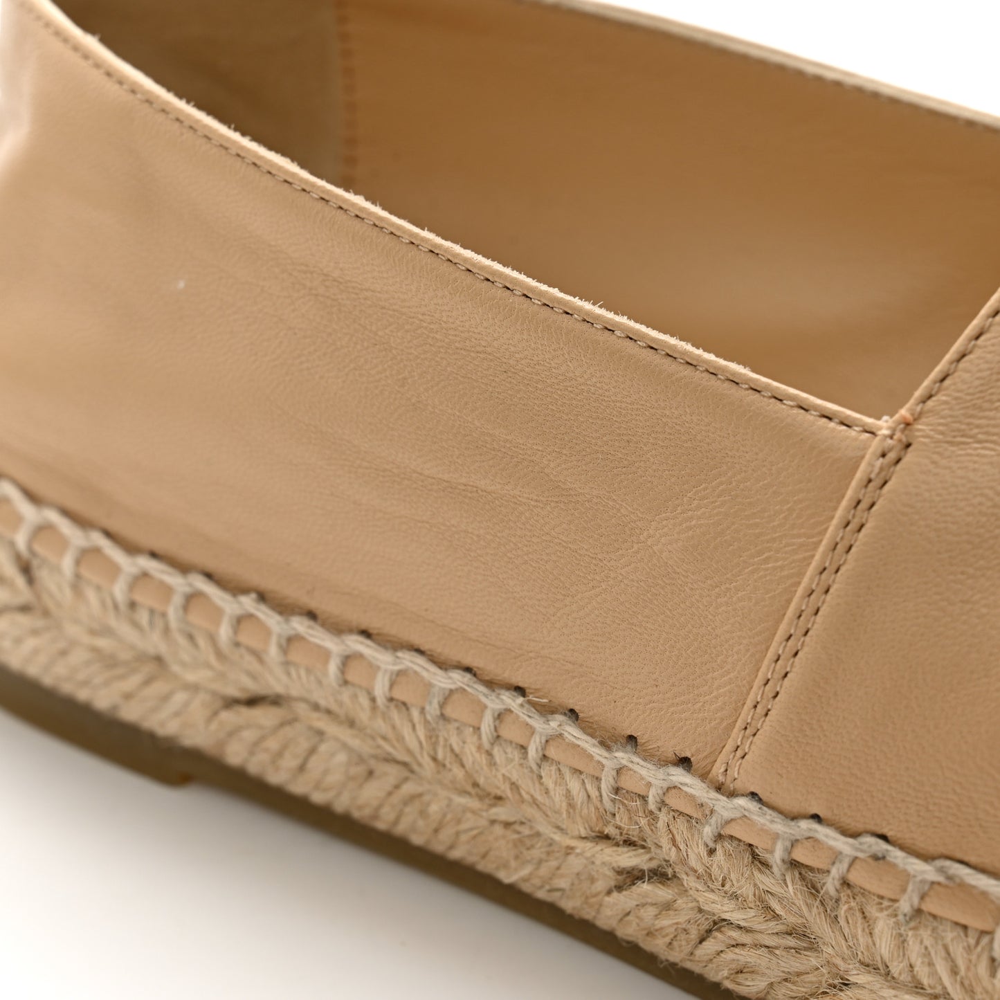 Lambskin CC Espadrilles 39 Beige Black