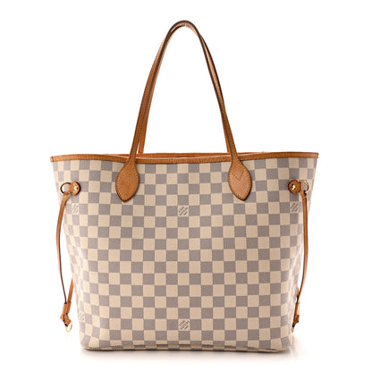 Louis Vuitton Damier Azur Neo Neverfull MM Rose Ballerine 1 of 11
