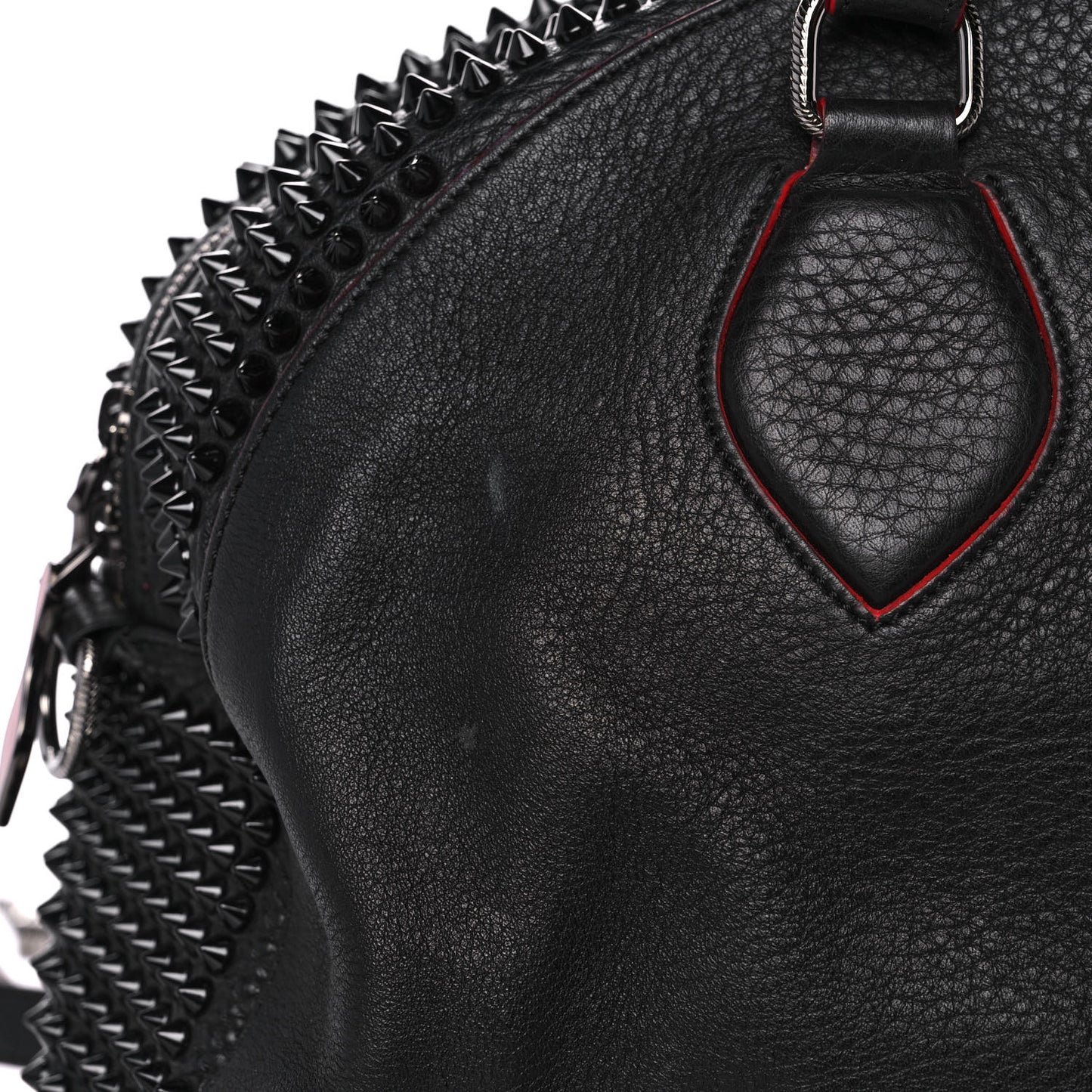 Calfskin Panettone Spiked Large Ranch Black
