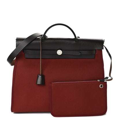 Hermes Toile Vache Hunter Herbag Zip 39 MM Rouge H Ebene 1 of 12
