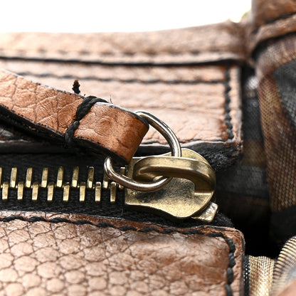 Fendi Zucca Calfskin Crocodile Embossed Large Chef Shopper Tote Tobacco 15 of 17