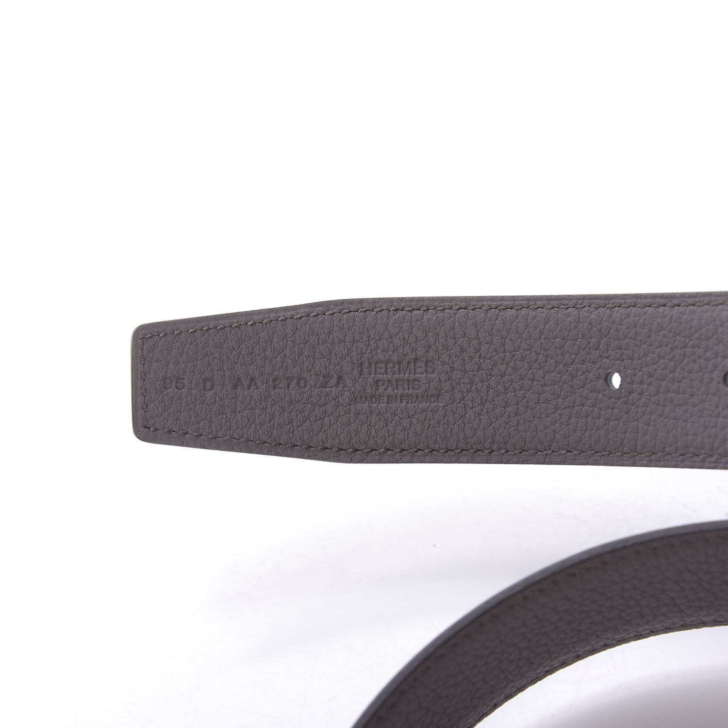 Hermes Box Togo 32mm H Belt 95 Black Etain 3 of 7