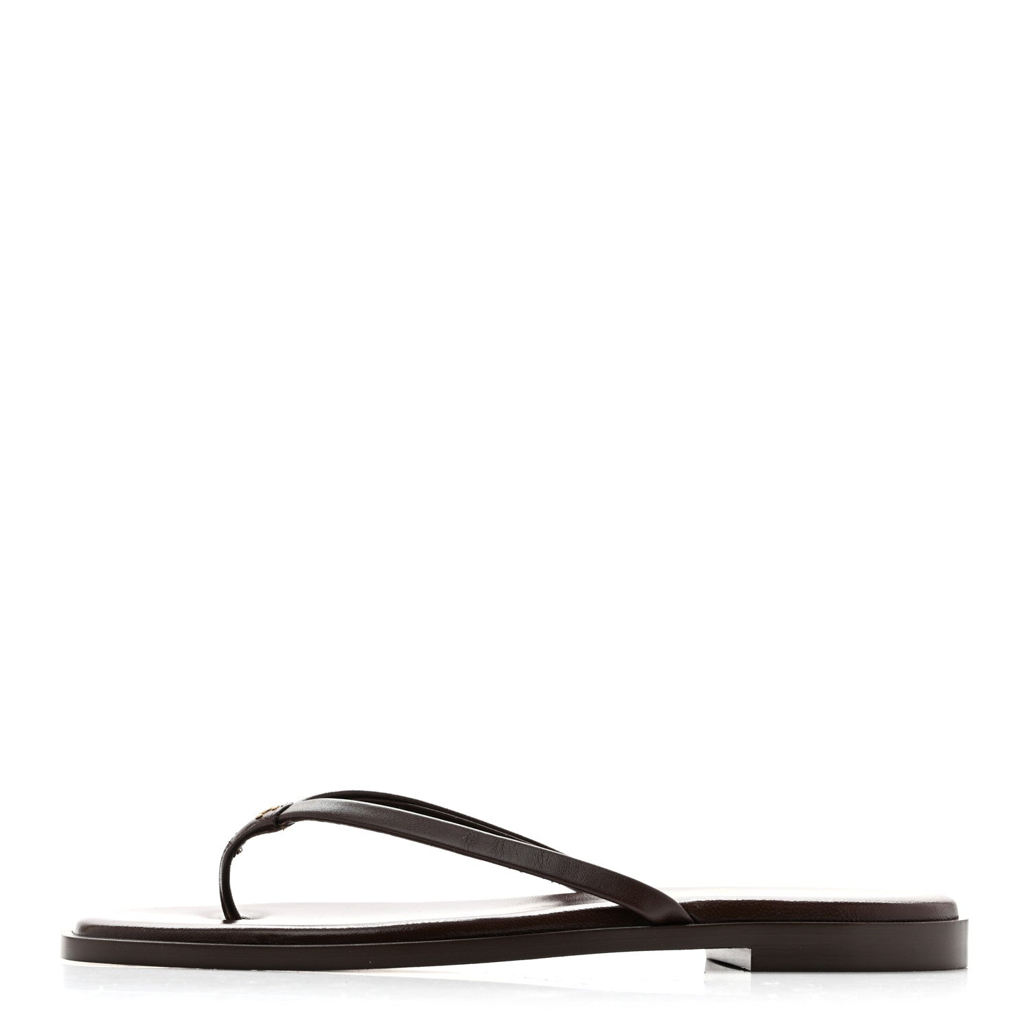 Chanel Goatskin Times Square Thong Sandals 39 Brown 1 of 10