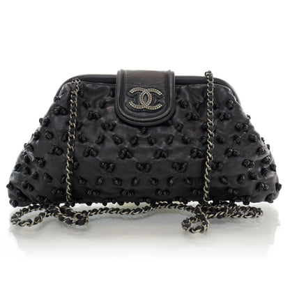 Chanel Lambskin Chic Knot Clutch Bag Black 1 of 10