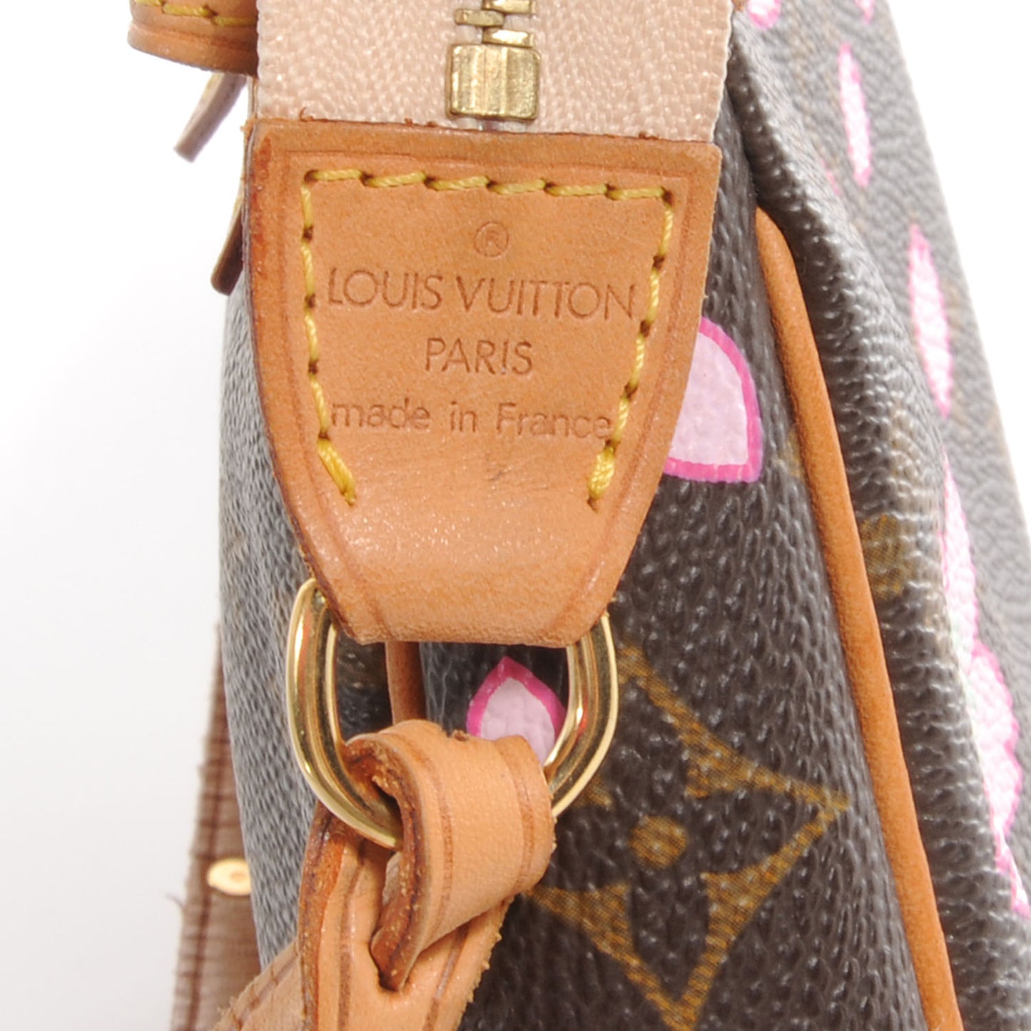 Monogram Cherry Blossom Pochette Accessories Brown