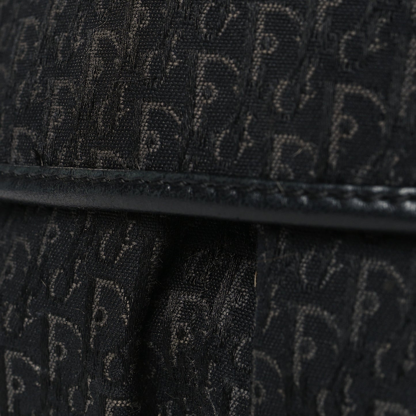 Canvas Diorissimo Buckle Messenger Black