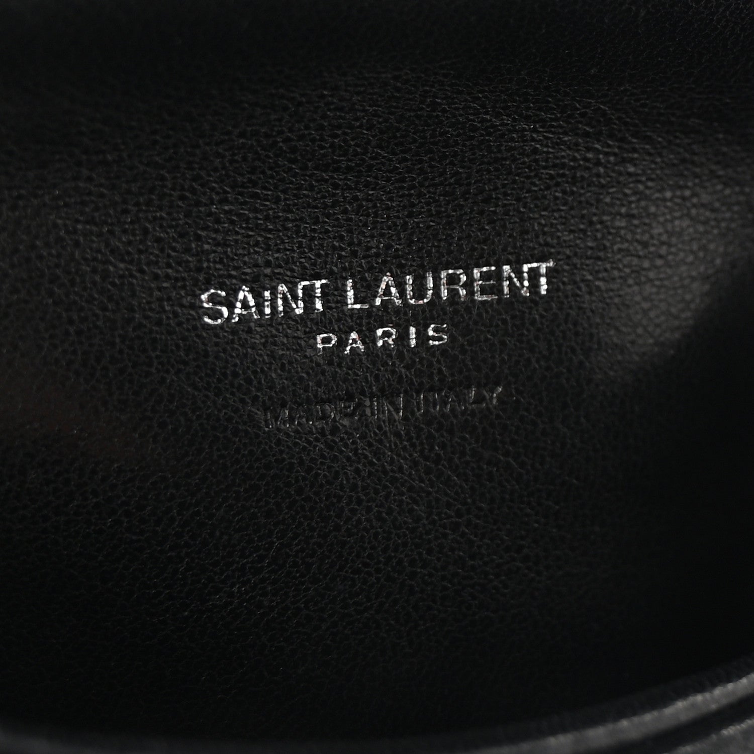 Saint Laurent Lambskin Monogram Loulou Puffer Pouch Clutch Black 6 of 6