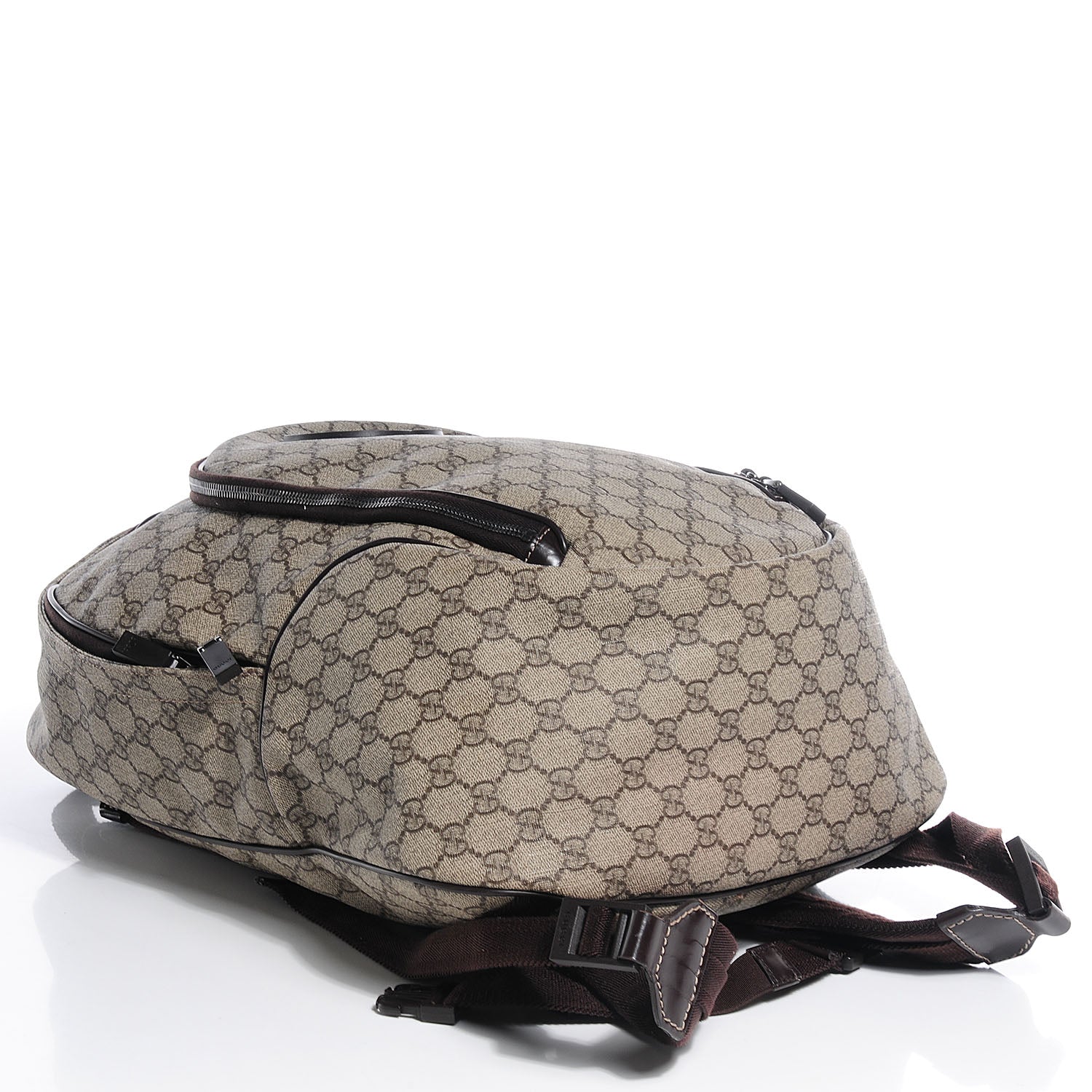 Gucci GG Plus Monogram Interlocking G Medium Backpack Dark Brown 4 of 9