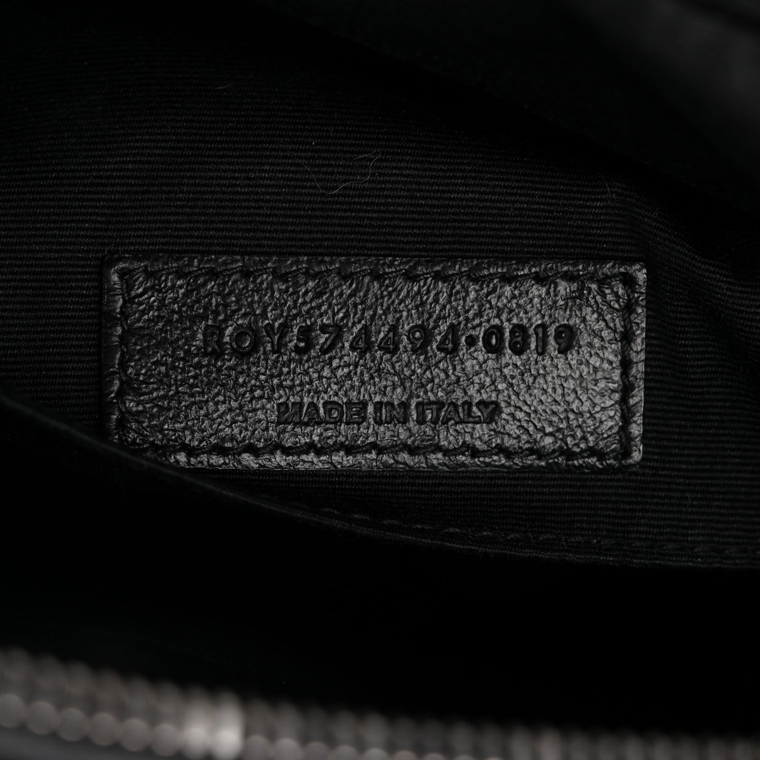 Saint Laurent Calfskin Matelasse Monogram Lou Camera Bag Black 7 of 11