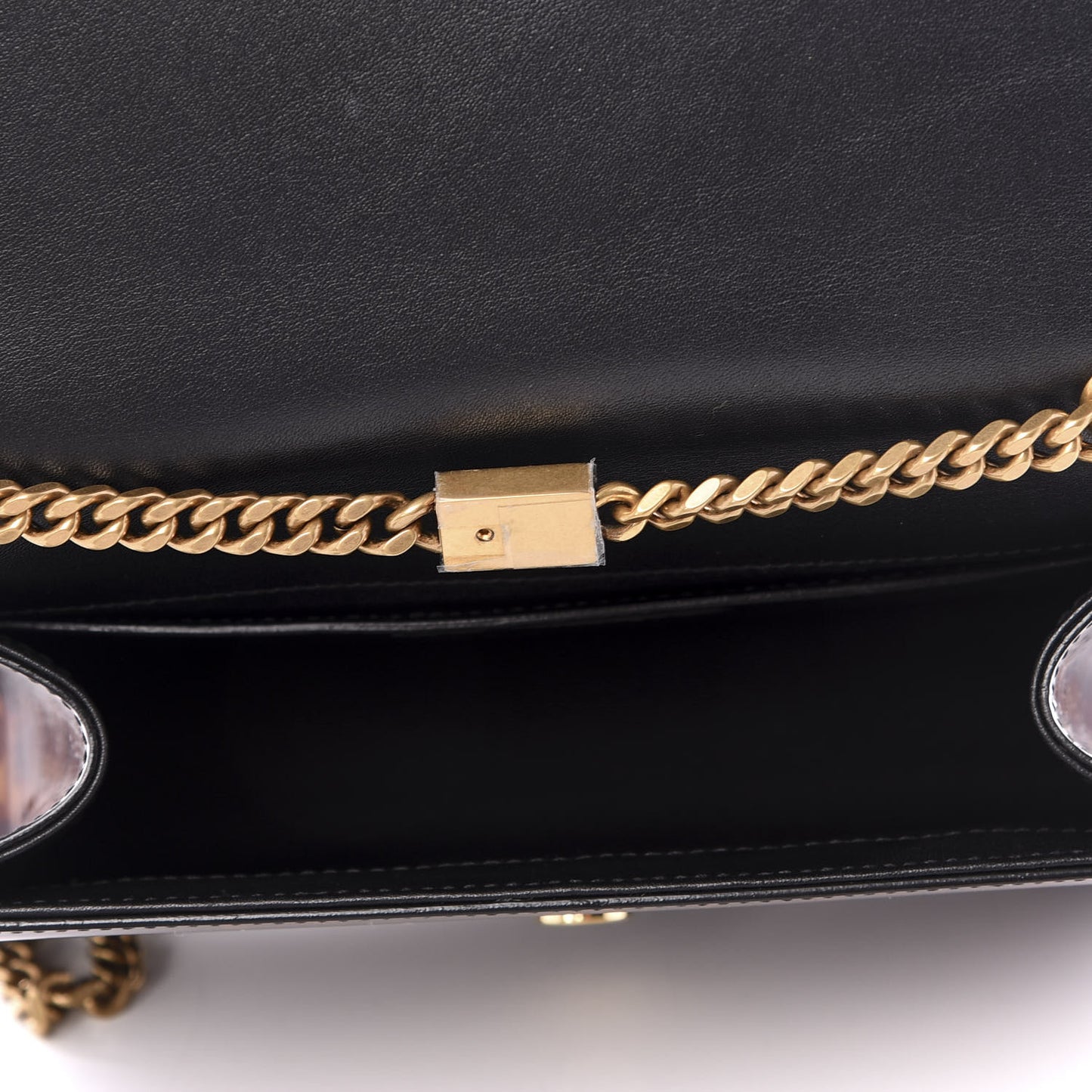 Patent Small Monogram Kate Satchel Tortoiseshell