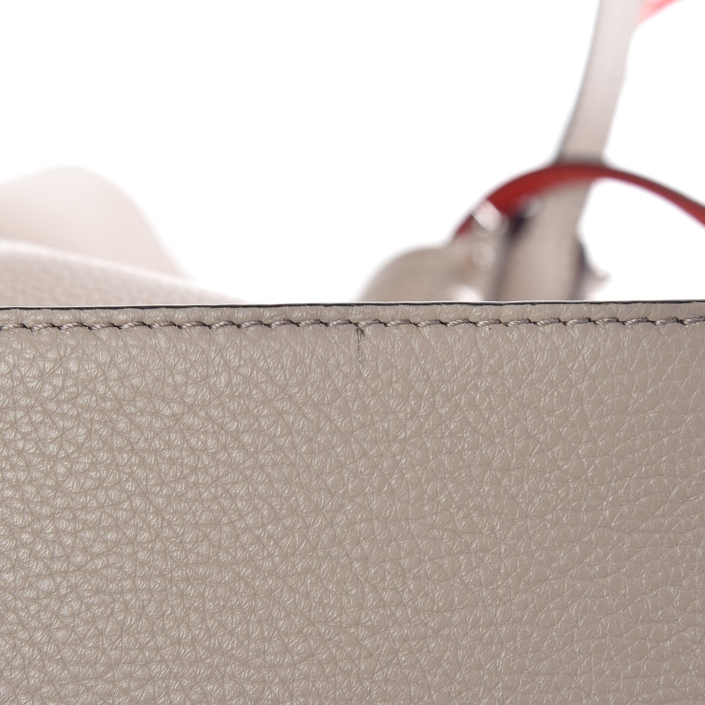 Calfskin Spikes Small East West Cabata Tote Gray
