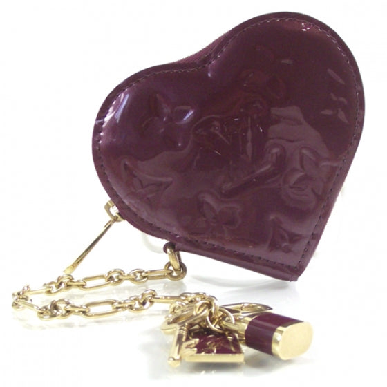Vernis Heart Coin Purse Violet