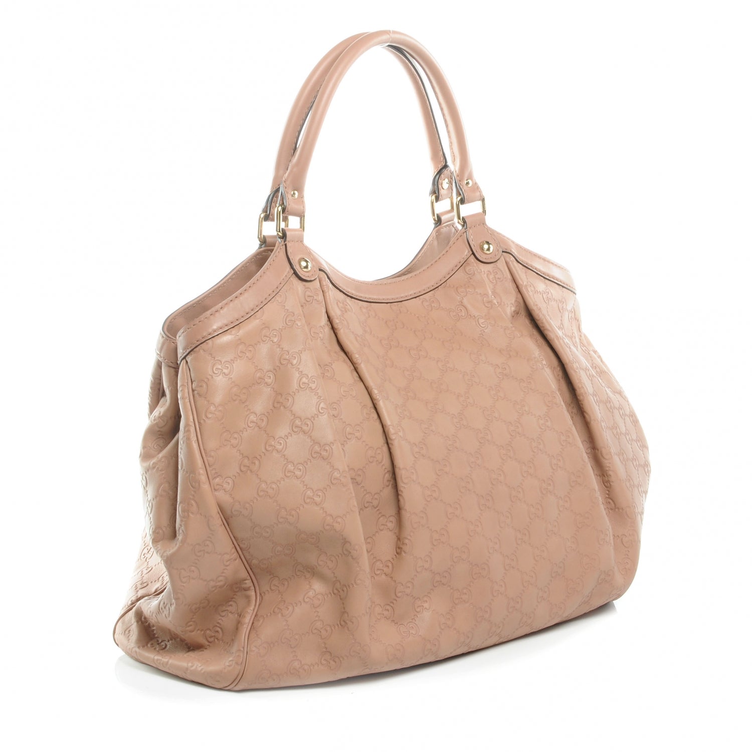 Gucci Guccissima Large Sukey Tote Winter Rose 4 of 8