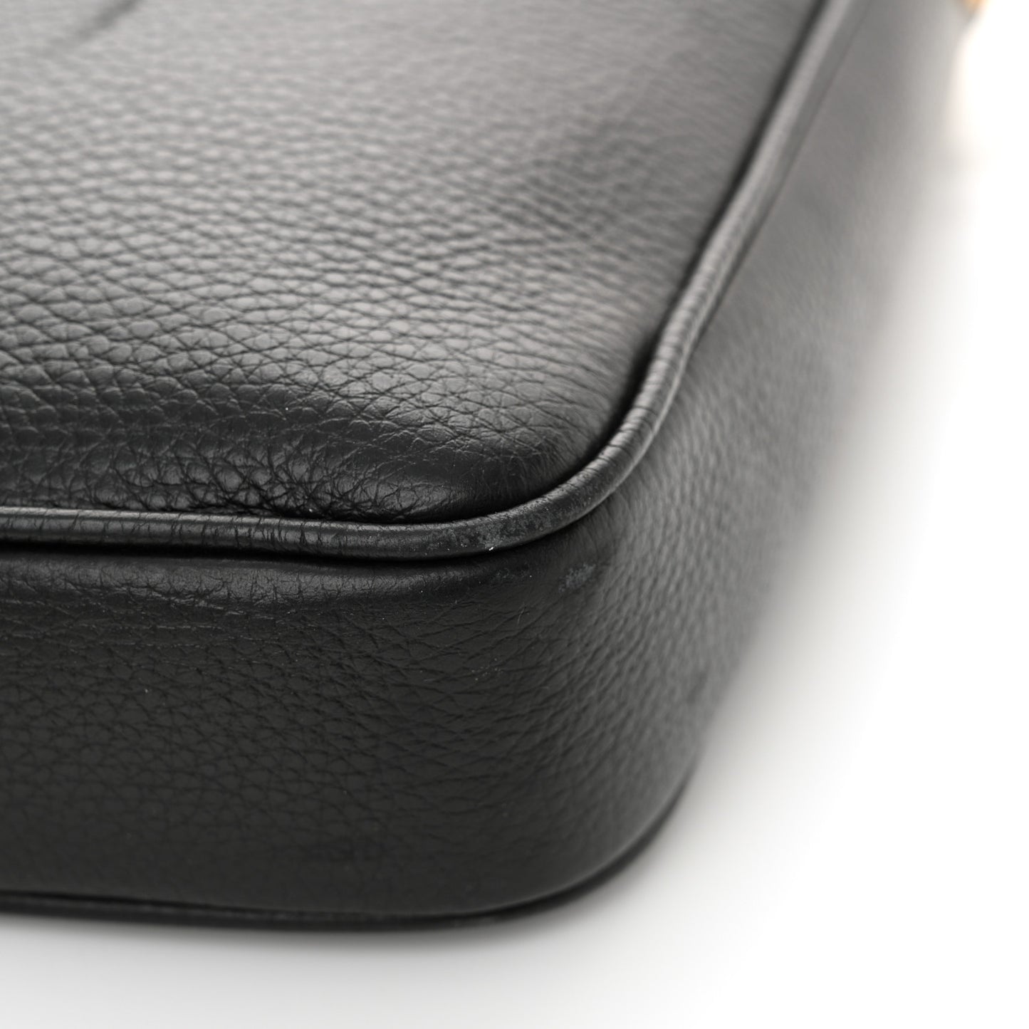 Calfskin Medusa Briefcase Messenger Bag Black