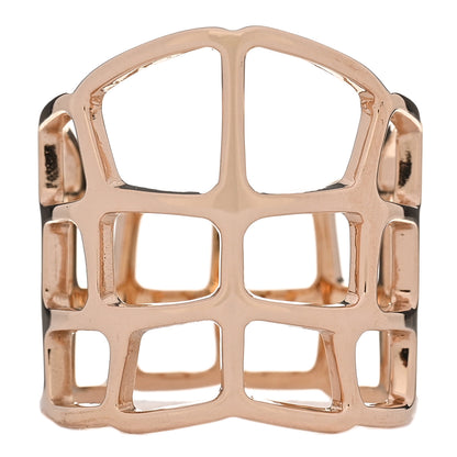 Hermes 18K Rose Gold GM Niloticus Ombre Ring 53 6.25 1 of 4