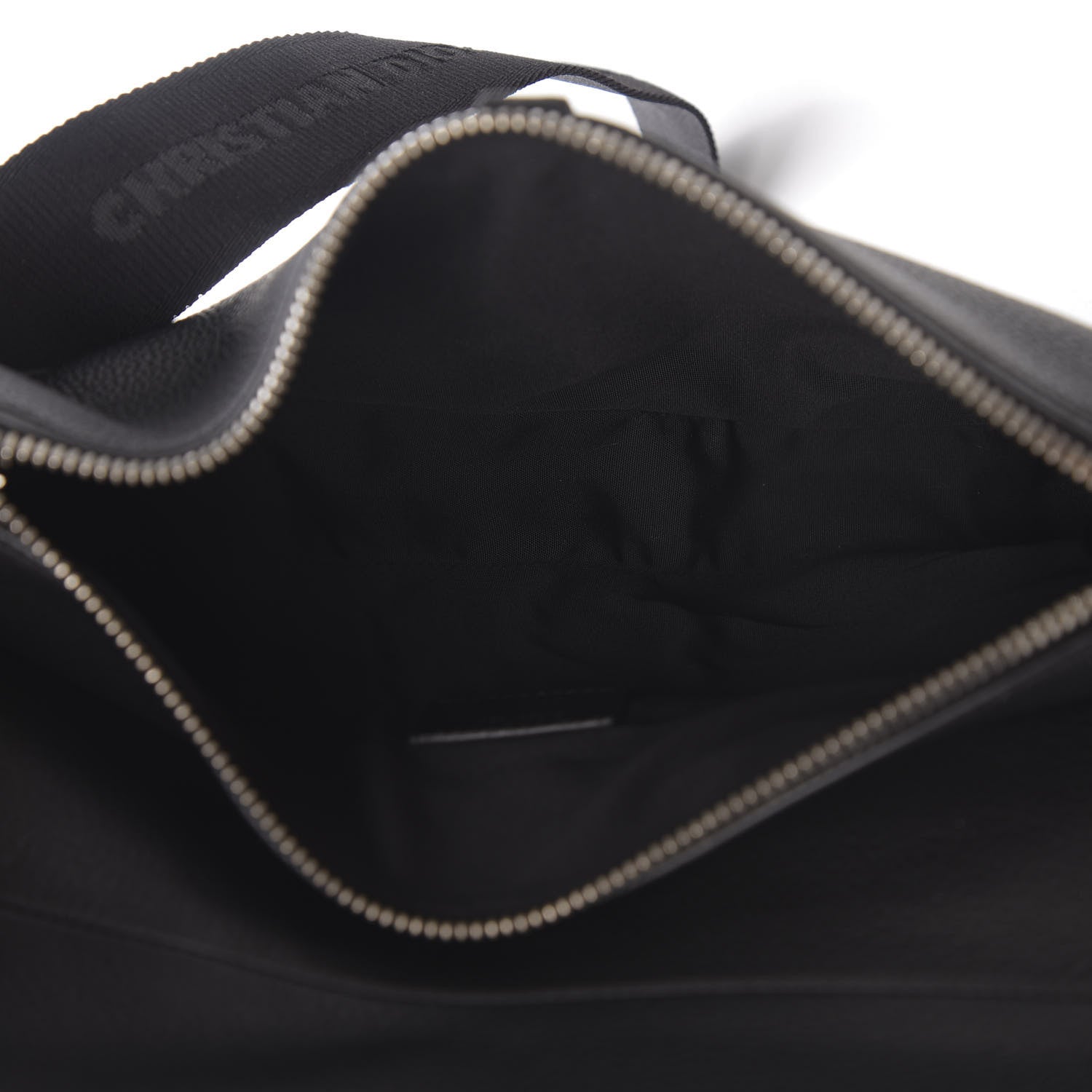 Christian Dior Calfskin Mens Saddle Bag Black 4 of 9