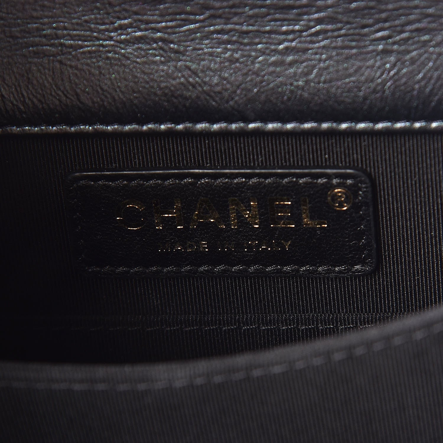 Chanel Iridescent Calfskin Quilted North South Boy Flap Black 6 of 14