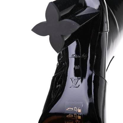 Louis Vuitton Patent Silhouette Ankle Boots 40 Black 6 of 8
