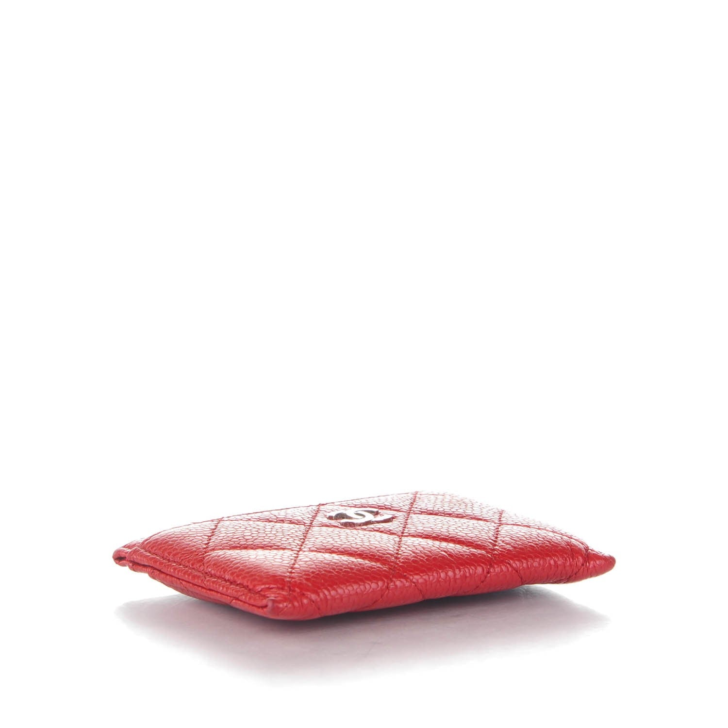 Chanel Caviar Quilted Card Holder Red 4 of 8