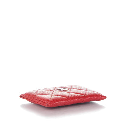 Chanel Caviar Quilted Card Holder Red 4 of 8