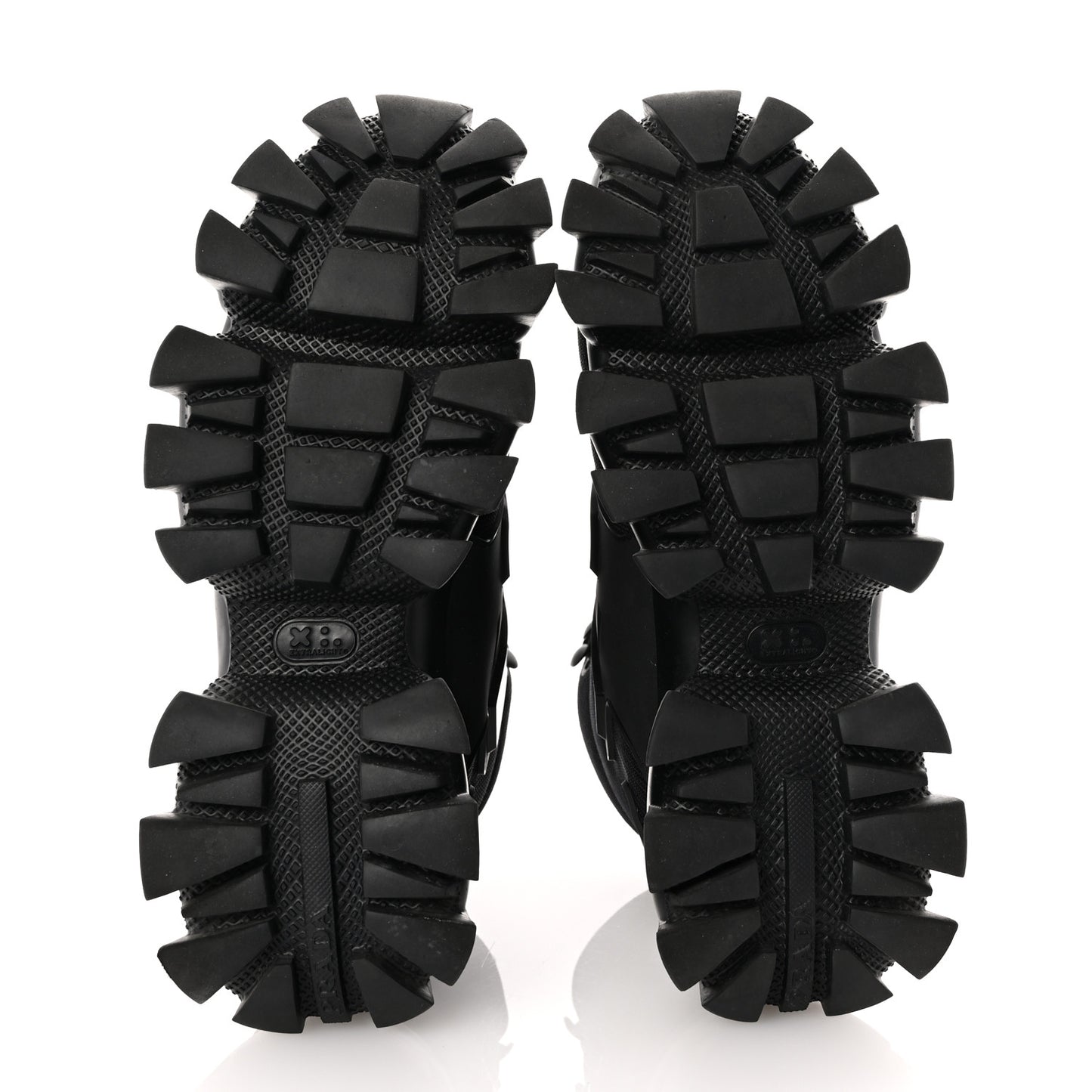 Rubber Technical Knit Fabric Cloudbust Thunder High Top Sneakers 37.5 Black