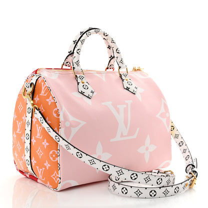 Louis Vuitton Monogram Giant Speedy Bandouliere 30 Rouge 3 of 9