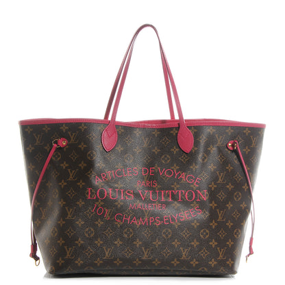 Louis Vuitton Monogram Articles de Voyage Ikat Neverfull GM Rose Indien 1 of 7