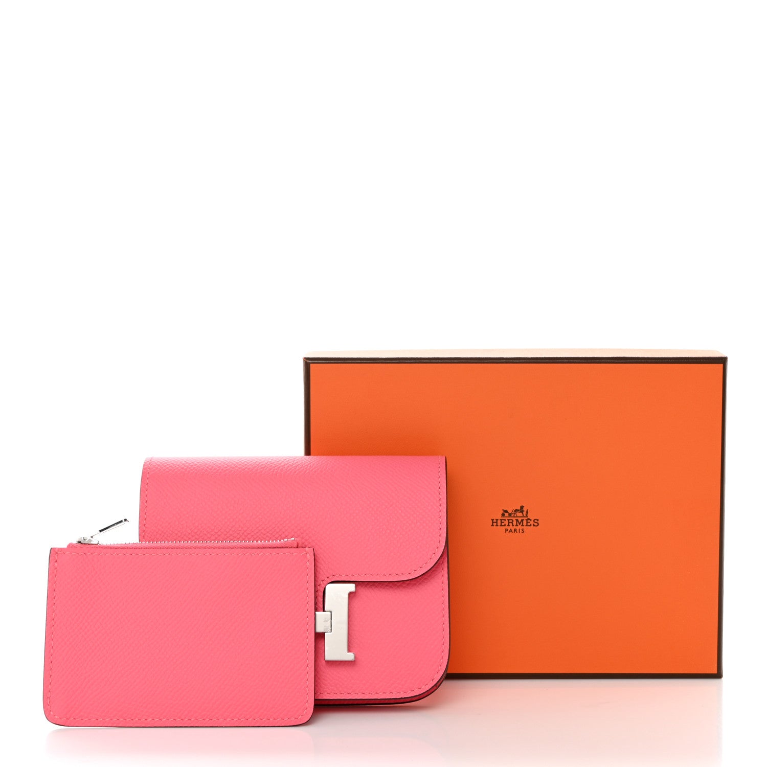 Hermes Epsom Constance Slim Wallet Rose Azalee 7 of 7