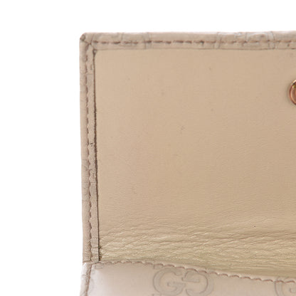 Gucci Guccissima Icon Bar French Flap Wallet White 20 of 21
