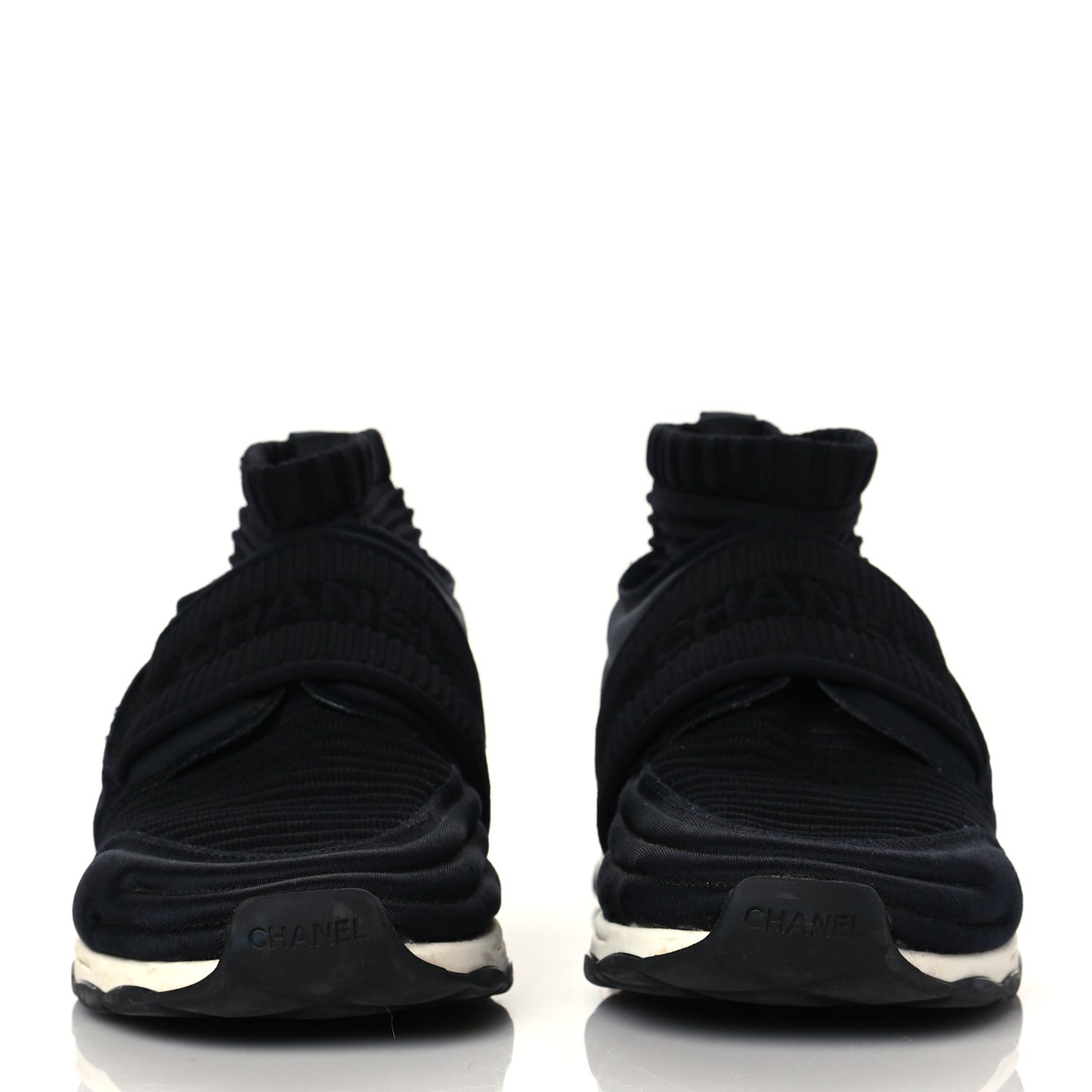 Stretch Fabric CC Sneakers 37 Black