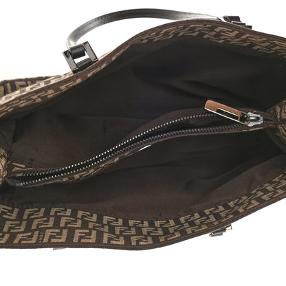 Fendi Zucchino Vitello Small Tote Testa di Moro Beige 4 of 6