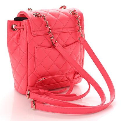 Chanel Caviar Quilted Mini Urban Spirit Backpack Pink 2 of 10