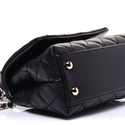 Chanel Caviar Quilted Extra Mini Coco Handle Flap Black 6 of 12