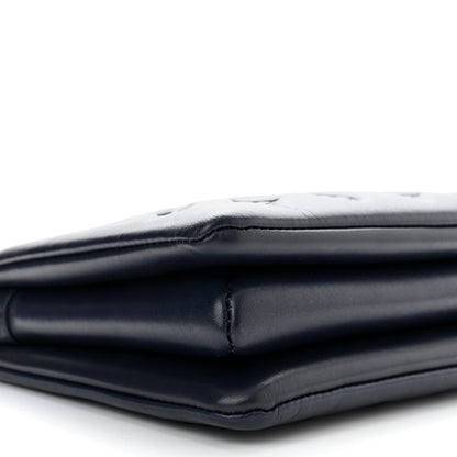 Louis Vuitton Lambskin Embossed Monogram Coussin PM Navy 8 of 9