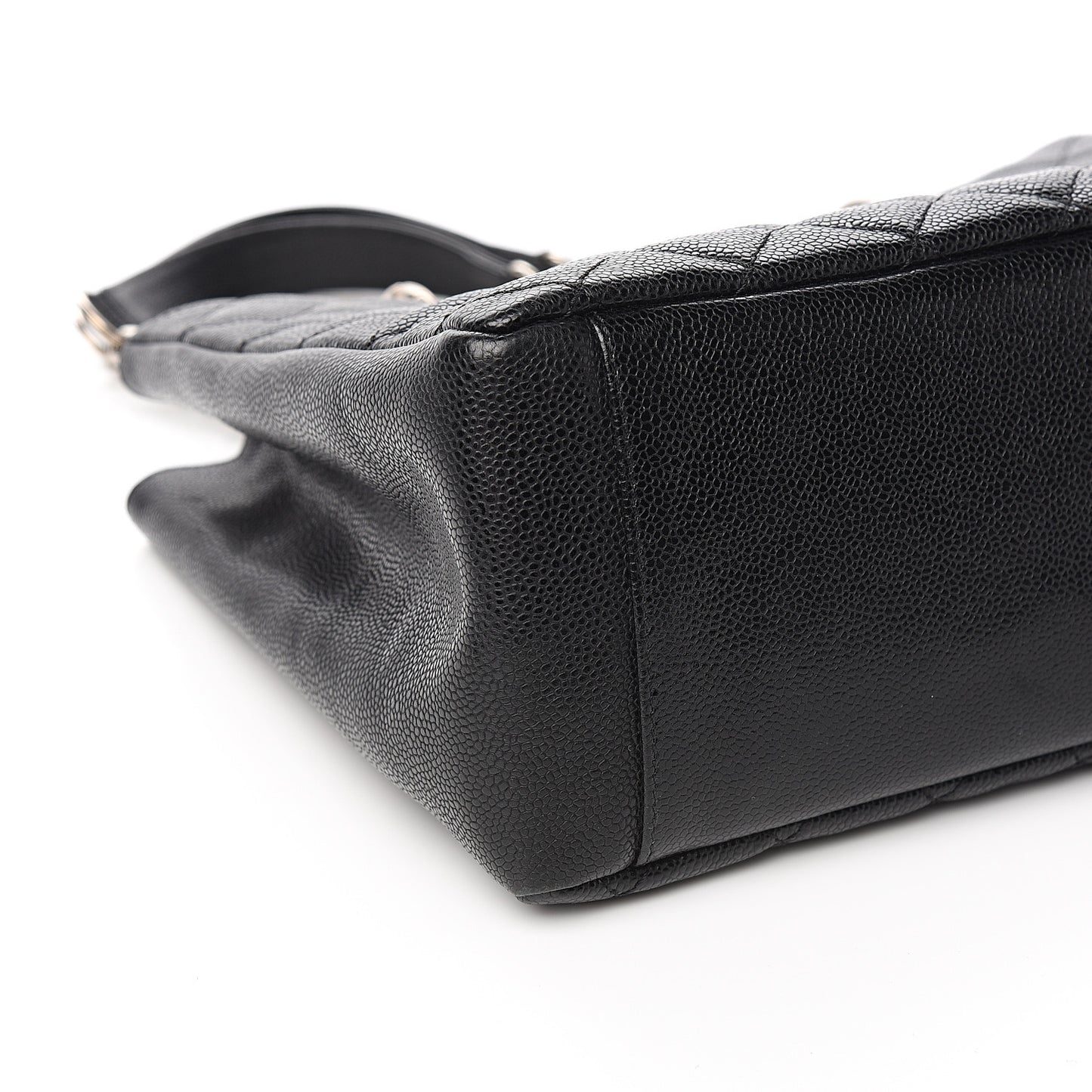 Caviar Quilted Grand Shopping Tote GST Black