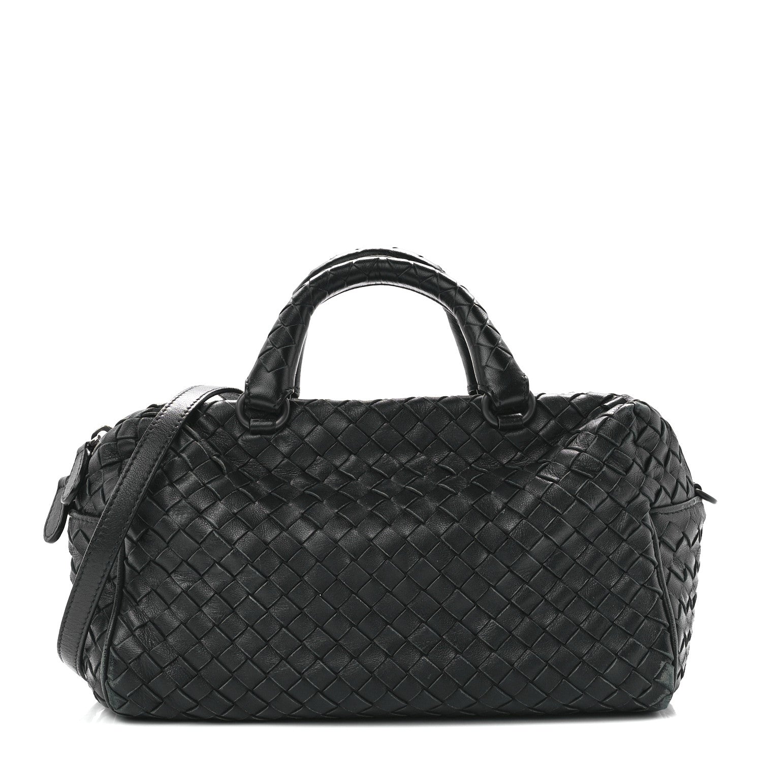 Bottega Veneta Nappa Intrecciato Boston Black 1 of 12
