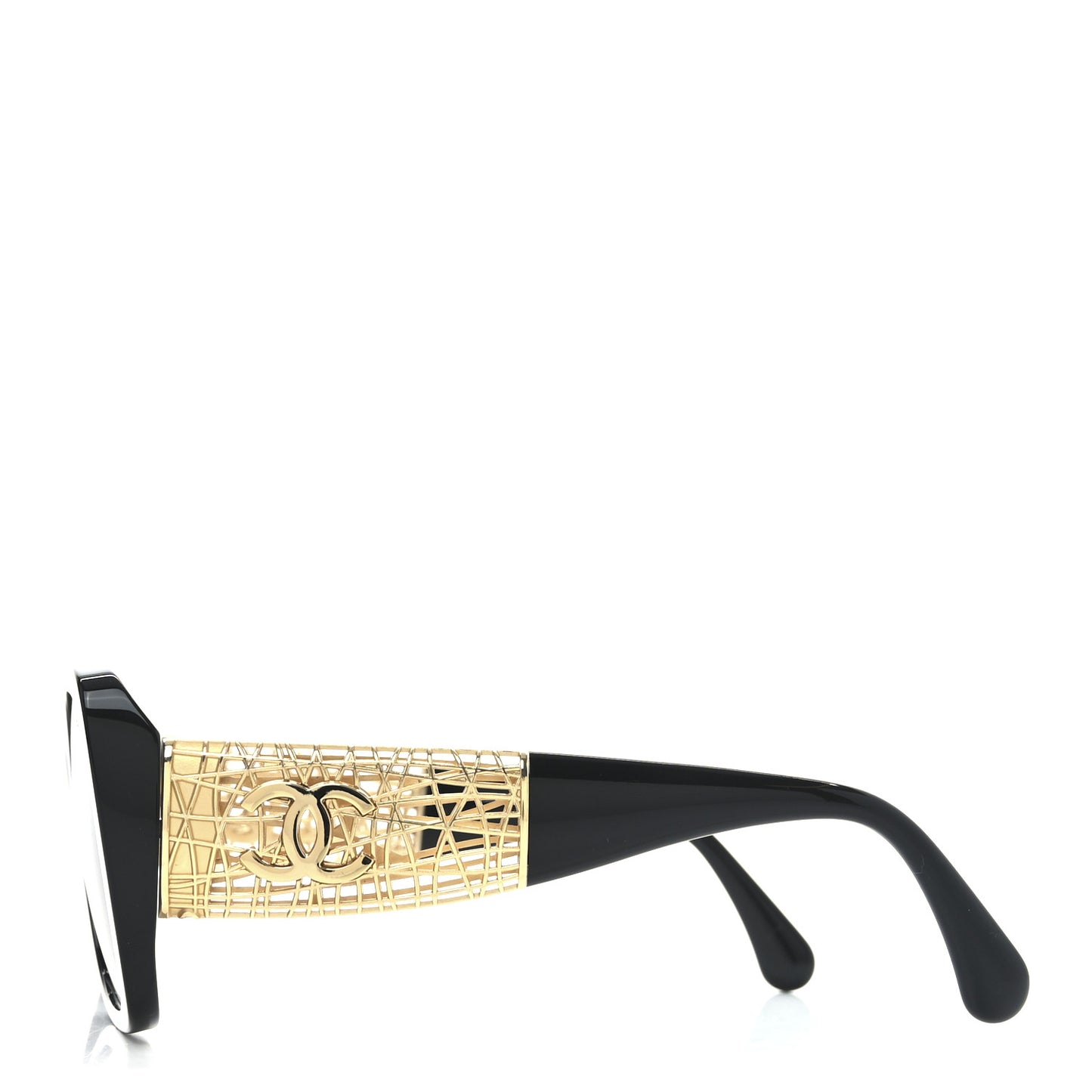 Acetate Metal Polarized Square Sunglasses 5532-A Black