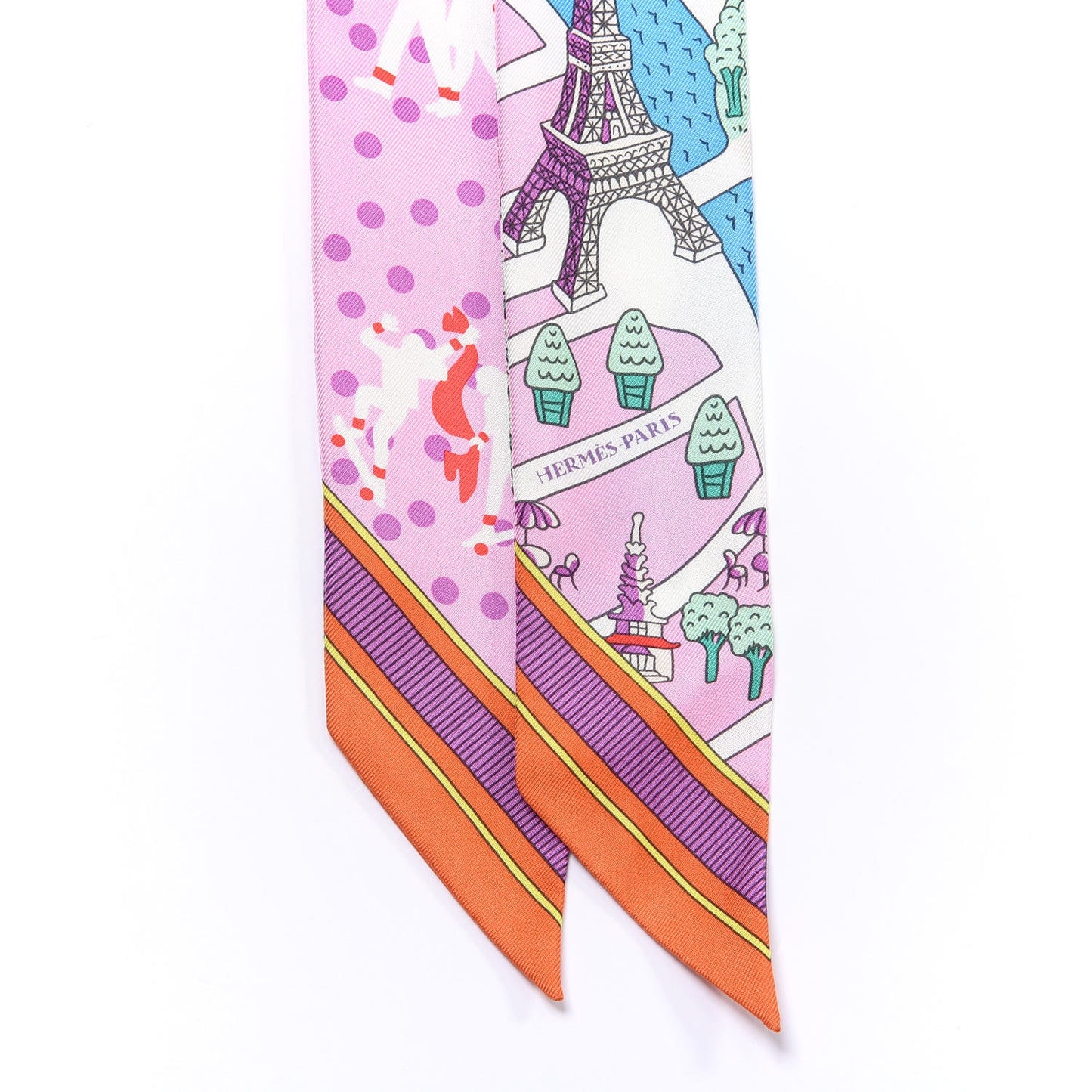 Silk Les Nouveaux Amoureux de Paris Twilly Rose Buvard White Vert